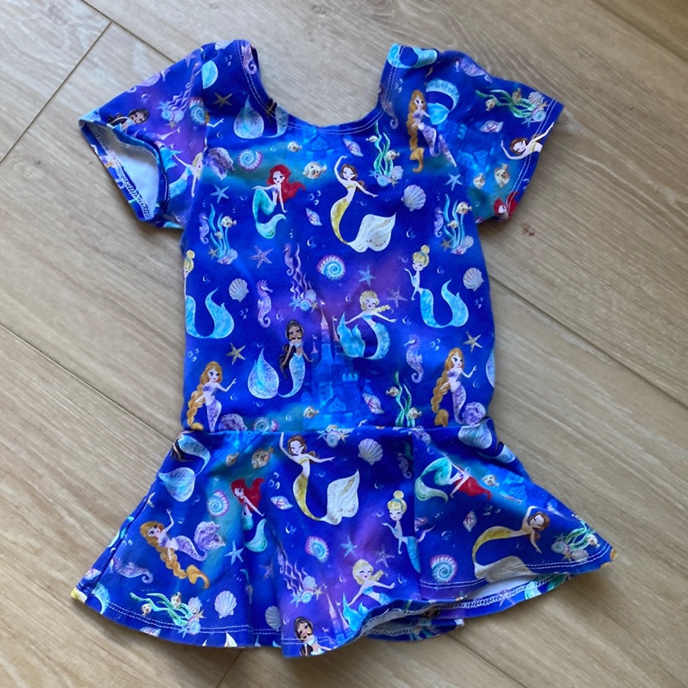 Peplum Top/dress Disney Princess Mermaids
